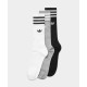 日本 ADIDAS originals 三葉草 小腿中筒襪 黑灰白三入組