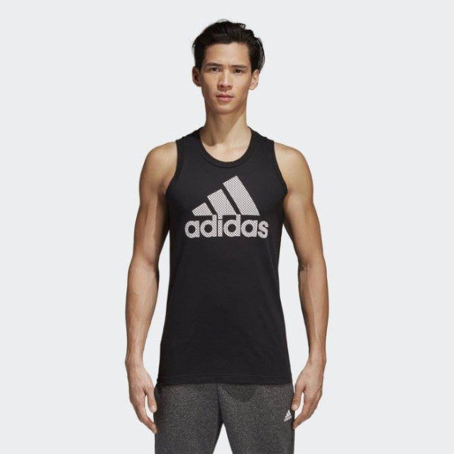 Adidas Badge of Sport Tank 三線條 透氣 運動休閒背心