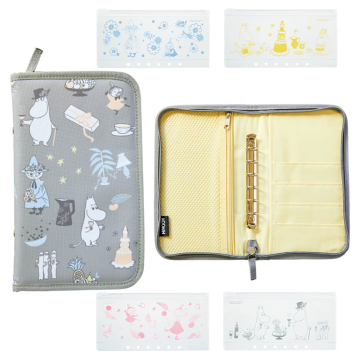 日本 MOOMIN 嚕嚕米 雜誌附錄 家計收納包 護照包