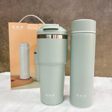 樂美雅 304不銹鋼 真空防燙超保溫 冬夏保溫杯二入組 