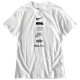 日本 NIKE Sportswear 白色 100%純棉 直條LOGO 男款運動休閒短袖T恤