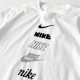 日本 NIKE Sportswear 白色 100%純棉 直條LOGO 男款運動休閒短袖T恤