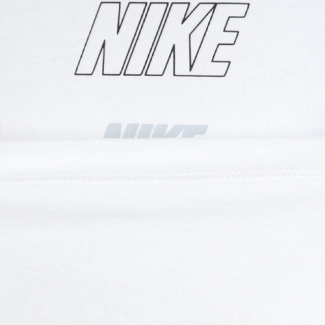 日本 NIKE Sportswear 白色 100%純棉 直條LOGO 男款運動休閒短袖T恤
