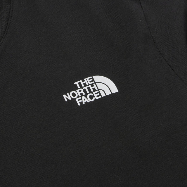 韓國 THE NORTH FACE 經典胸前小LOGO 黑色純棉短袖T恤