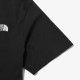 韓國 THE NORTH FACE 經典胸前小LOGO 黑色純棉短袖T恤