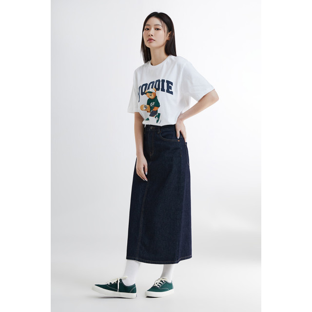 韓國 Spao 最新款滑板 Woody  熊熊 100%純棉 白色M 短袖T-shirt