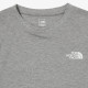 韓國 THE NORTH FACE 經典前後小LOGO 大象灰棉短袖T恤