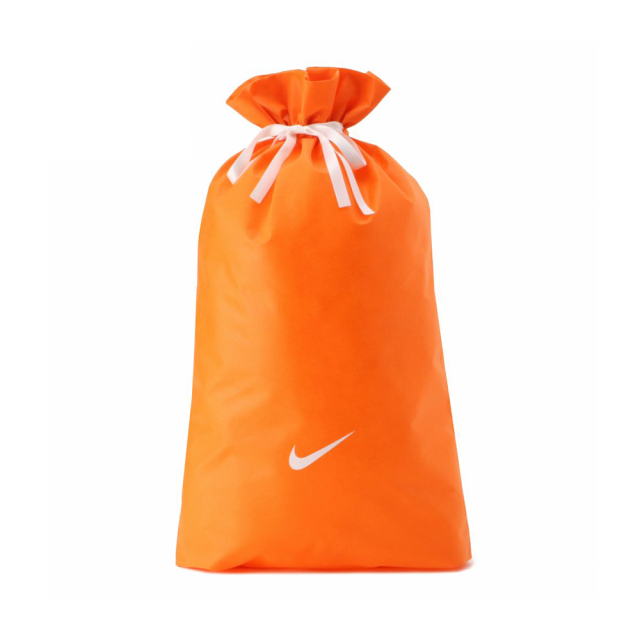 日本 NIKE WRAPPING KIT 橘色白勾 多用途束口袋 禮物袋/收納袋