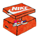 國外區域限定 NIKE 立體感經典鞋盒造型 毛絨地墊 地毯