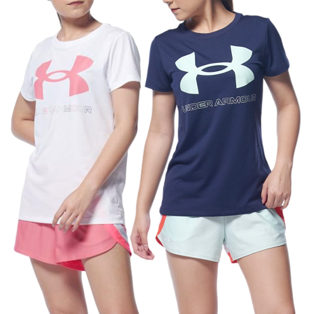 日本 Under Armour 經典大LOGO 女款短袖T恤