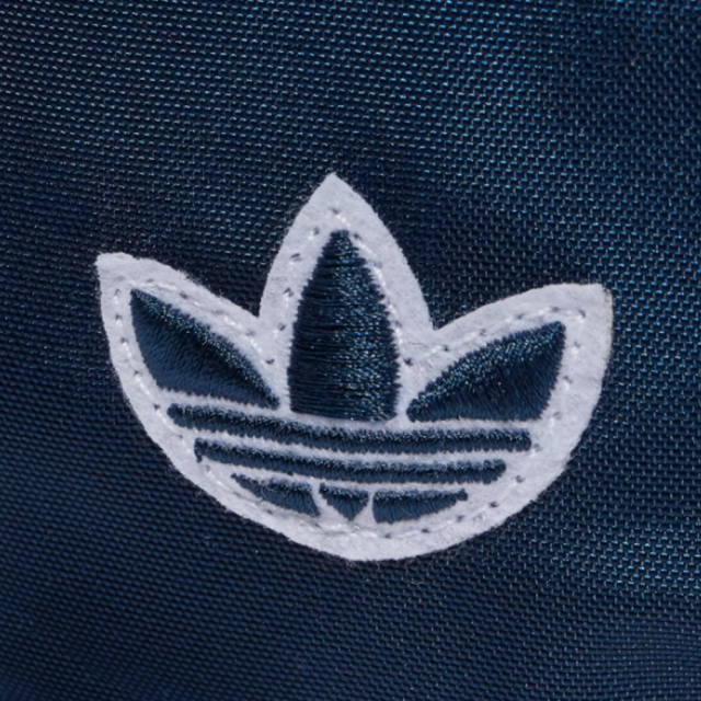 日本 adidas Originals 三葉草 海軍藍 大開口 雙層 CORDURA 三葉草小標 斜背腰包