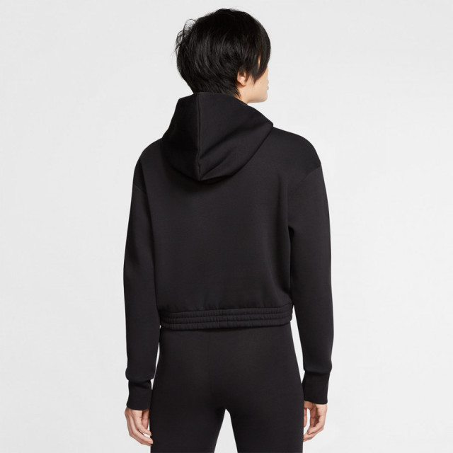 日本 Nike 經典大LOGO 可粘貼魔鬼氈絨  女款長袖連帽T恤 - M