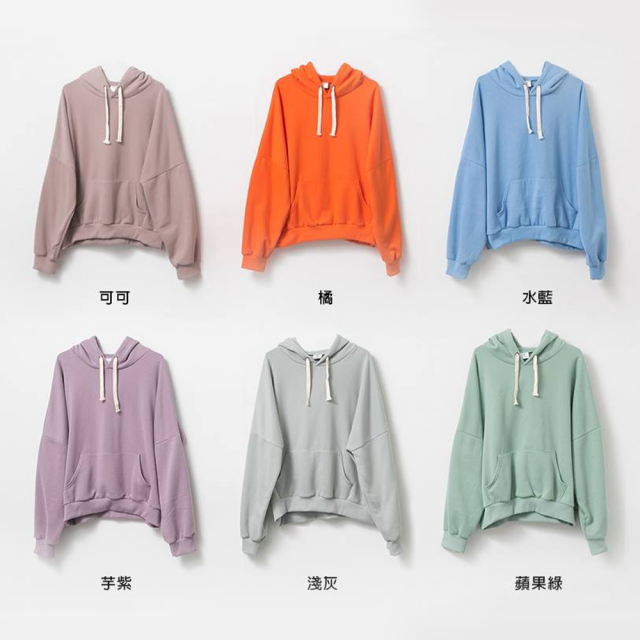 神好搭 情侶款 OVERSIZE 落肩連帽T恤 多色可選