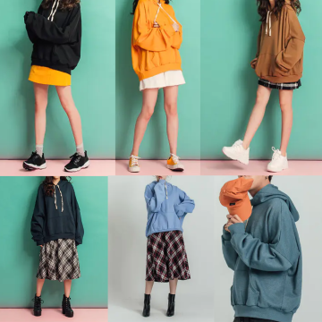 神好搭 情侶款 OVERSIZE 落肩連帽T恤 多色可選