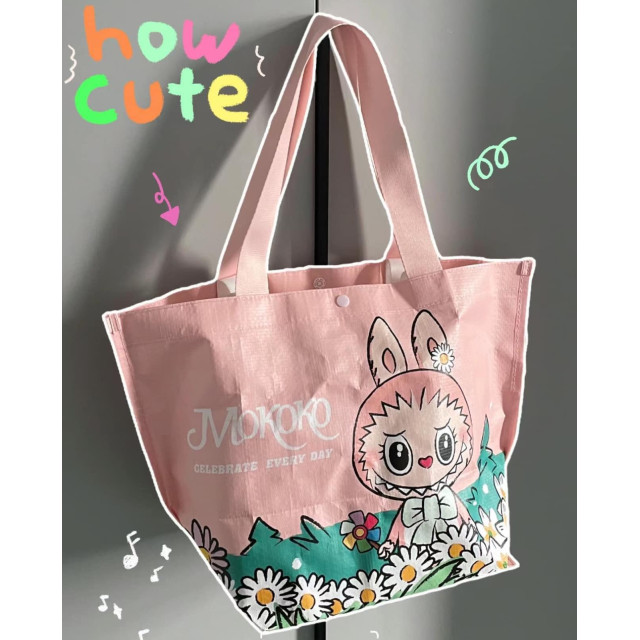 POP LAND泡泡瑪特樂園限定 POP MART 泡泡瑪特 Mokoko小風車購物袋