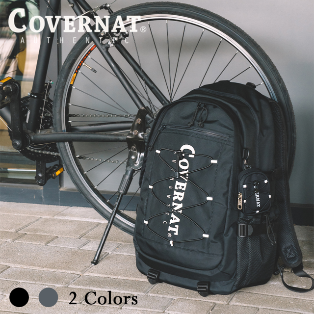 韓國 Covernat Authentic 新款防水抗撕裂 多夾層 反光網袋 大容量機能後背包 / 31L