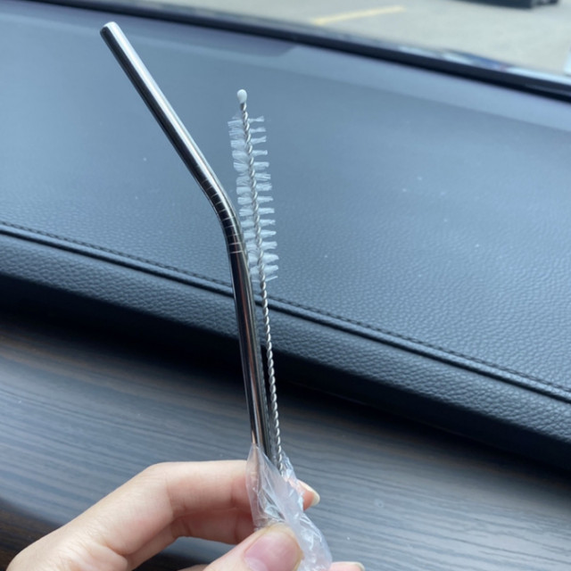 INS風 簡約絕美雙層款 304不鏽鋼保溫杯 / 300ml (附杯蓋&吸管)